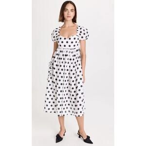 SLEEPER Linen Polka Dot Dress Size XS NWT Retail $498 Tuckernuck